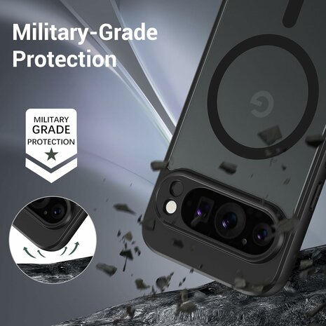 Pixel 9 Pro - Zwart - Matte Armor - Geschikt voor MagSafe