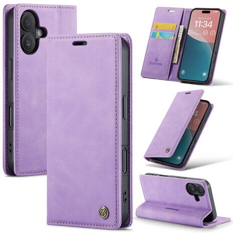 iPhone 16 Plus - Bright Lila - Book Case