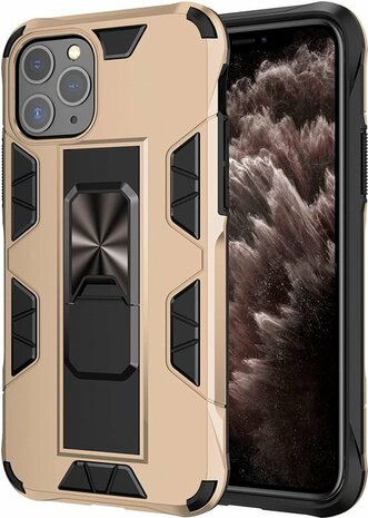 iPhone 11 Pro Goud - Magnetic Kickstand Armor Case