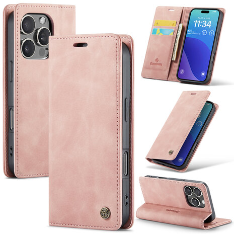 iPhone 16 Pro - Pale Pink - Book Case