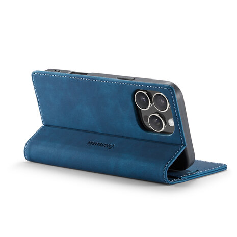 iPhone 16 Pro Max - Navy Blue - Book Case