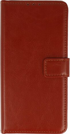 iPhone 11 Pro Max - Book Case &amp; Glas - Bruin