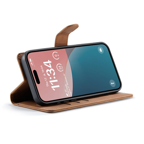 iPhone 16 Plus - Sienna Brown - 2 in 1 Book Case