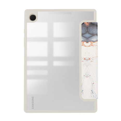 Samsung Tab A9 Plus - Marmer Groen - Smart Cover