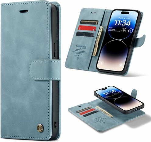 iPhone 14 Pro Aqua Blue - 2 in 1 Book Case