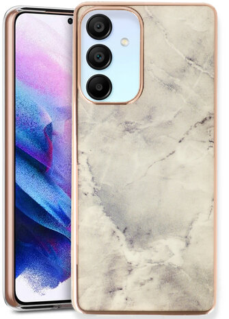 Samsung A55 - Marmer Back Cover - Steen