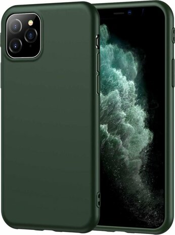 iPhone 11 Pro Max - Back Cover &amp; 2X Glas - Groen