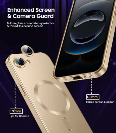 iPhone 16e - MagSafe Matte TPU - Goud