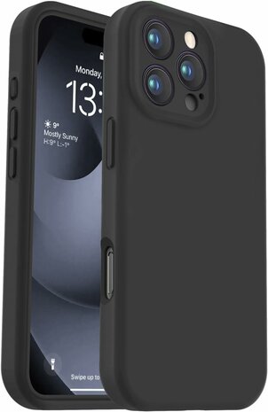 iPhone 16 Pro - Back Cover Camera Bescherming &amp; 2x Glas - Zwart