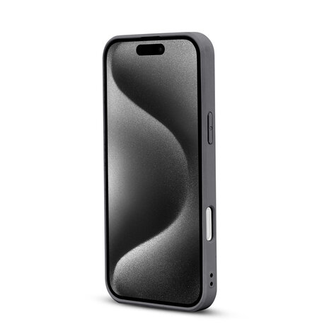 iPhone 16 - Diamant Marmer Glitter - Grijs