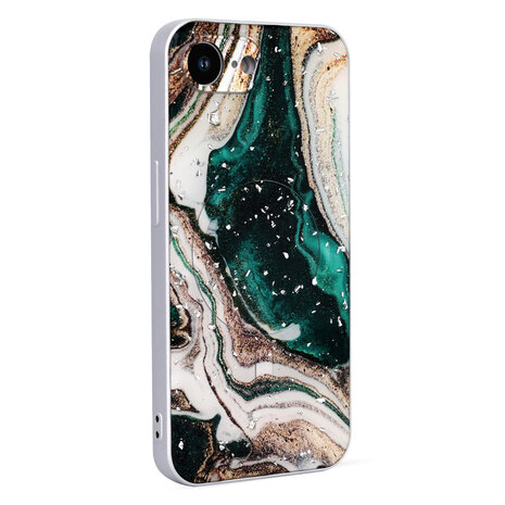 iPhone 16e - Groen - Marmer MagSafe Back Cover