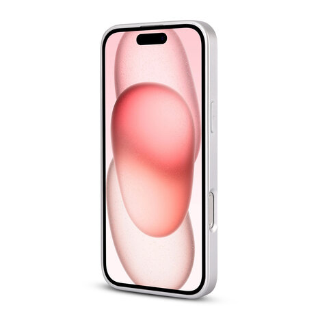 iPhone 16 Pro - Roze - Camera Marmer MagSafe Back Cover