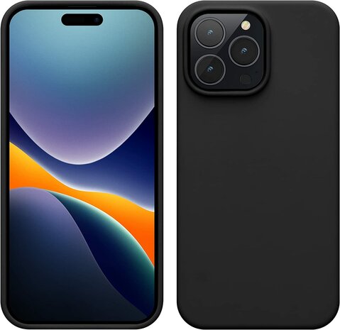 iPhone 14 Pro - Liquid Back Cover - Zwart