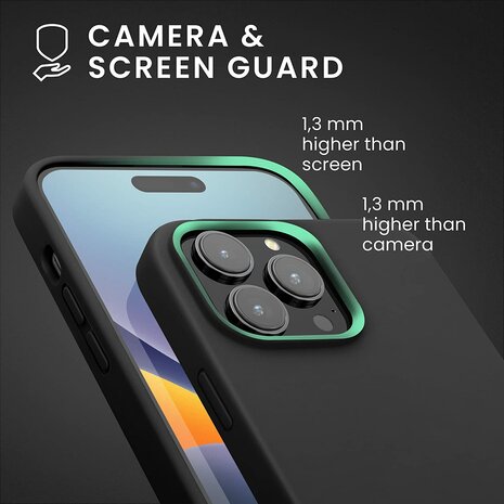 iPhone 14 Pro - Liquid Back Cover - Zwart