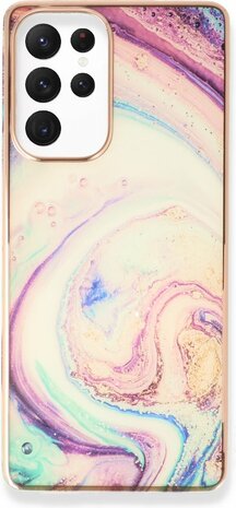 Samsung S24 Ultra - Marmer Back Cover - Twister