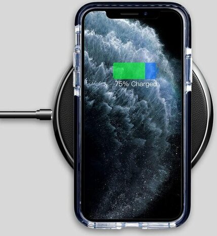 iPhone 11 Pro Max - Crystal Back Cover - Zwart