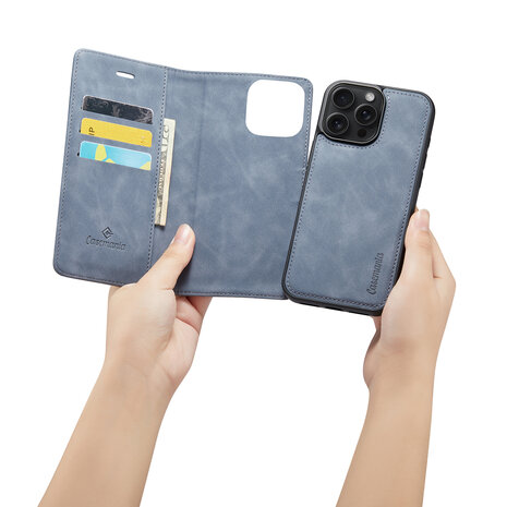 iPhone 16 Pro Max - Shadow Gray - 2 in 1 Book Case