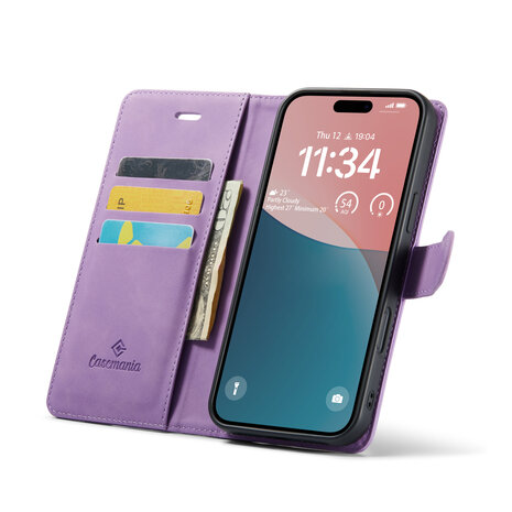 iPhone 16 Plus - Bright Lila - 2 in 1 Book Case