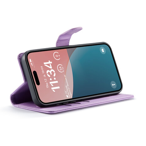 iPhone 16 Plus - Bright Lila - 2 in 1 Book Case