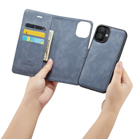 iPhone 16 Plus - Shadow Gray - 2 in 1 Book Case