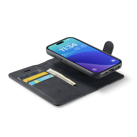 iPhone 16 Pro - Charcoal Gray - 2 in 1 Book Case
