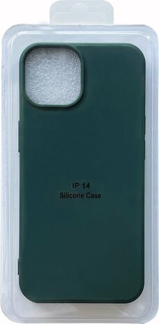iPhone 14 Plus - Microfiber Back Cover - Donker Groen