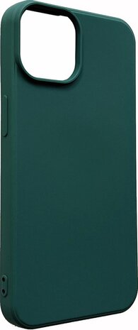 iPhone 14 Plus - Microfiber Back Cover - Donker Groen