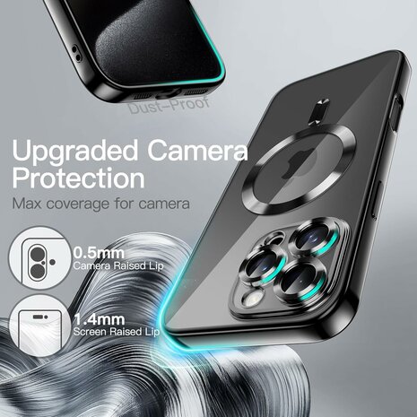 iPhone 16 Pro - Zwart - Siliconen MagSafe Back Cover