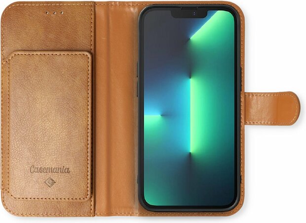iPhone 16e - Bruin - 2 in 1 HQ Book Case met Extra Vakken