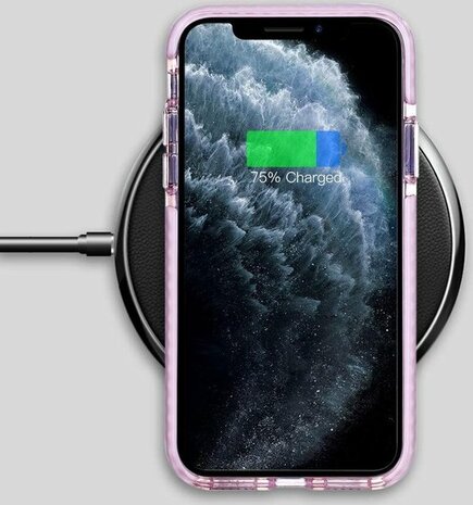 iPhone 11 Pro Max - Crystal Back Cover - Roze