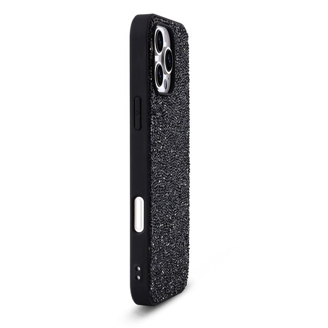 iPhone 16 Pro Max - Diamant Glitter - Zwart