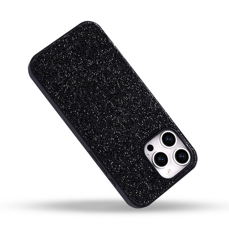 iPhone 16 Pro Max - Diamant Glitter - Zwart