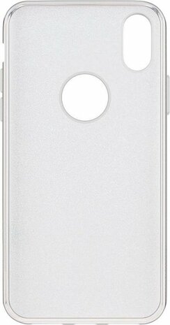 iPhone XS Max - Glitter Back Cover - Silver