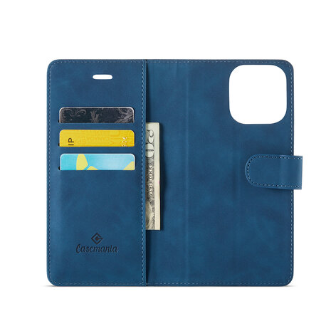 iPhone 16 Pro Max - Navy Blue - 2 in 1 Book Case