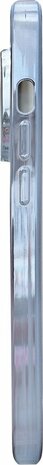 iPhone 12 - Glitter Cam Back Cover - Blauw