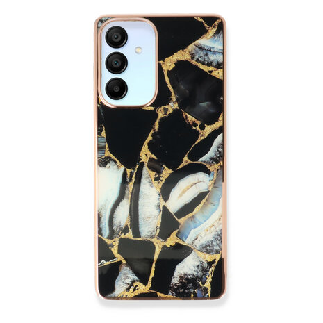 Samsung A55 - Marmer Back Cover - Zwart
