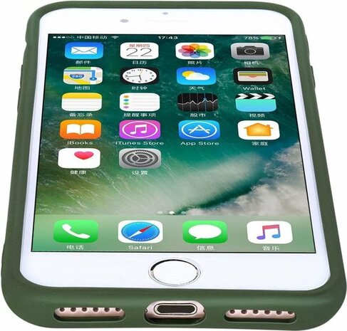 iPhone SE (2020) - Siliconen Back Cover - Groen