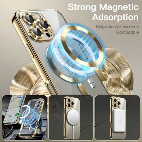 iPhone 16 Pro - Goud - Siliconen MagSafe Back Cover