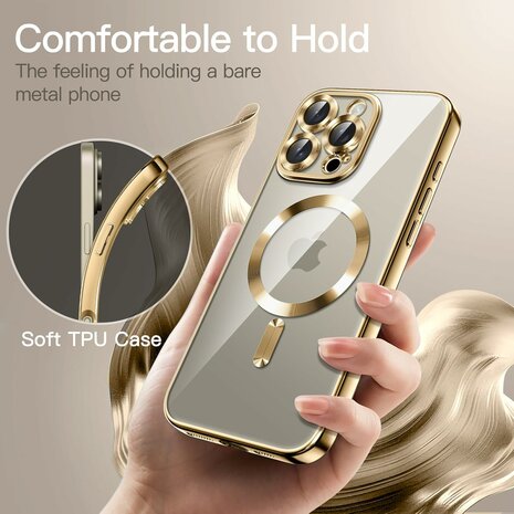 iPhone 16 Pro - Goud - Siliconen MagSafe Back Cover