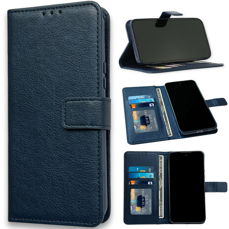 iPhone 15 - Book Case - Blauw