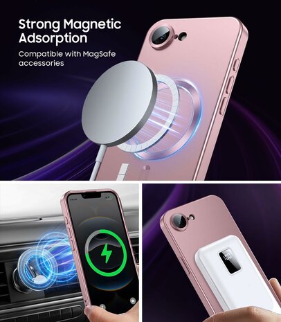 iPhone 16e - MagSafe Matte TPU - Roze