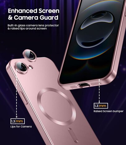 iPhone 16e - MagSafe Matte TPU - Roze