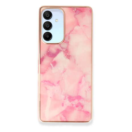 Samsung A55 - Marmer Back Cover - Roze