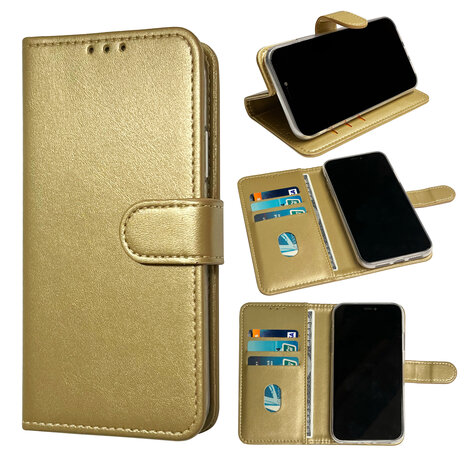 iPhone 11 - Book Case - Goud