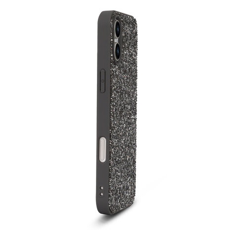 iPhone 16 Plus - Diamant Glitter - Zilver
