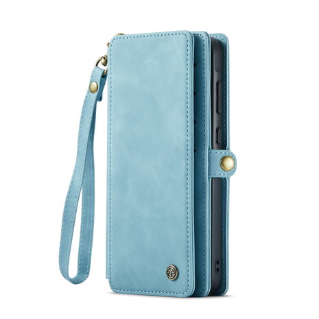 Samsung A56 - Aqua Blue - 2 in 1 Book met Extra Vakken