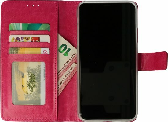 iPhone 11 - Book Case &amp; Glas - Roze