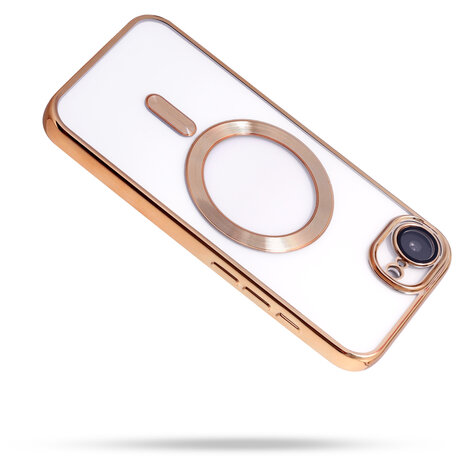 iPhone 16e - Goud - Siliconen MagSafe Back Cover