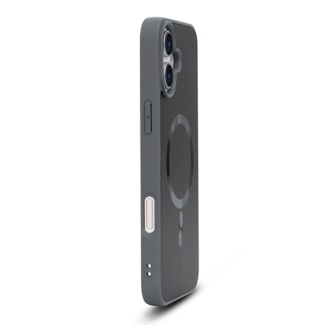 iPhone 16 - Grijs - Carbon MagSafe Back Cover