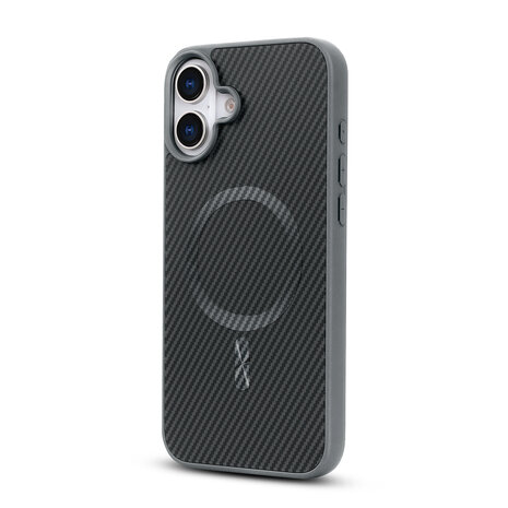 iPhone 16 - Grijs - Carbon MagSafe Back Cover